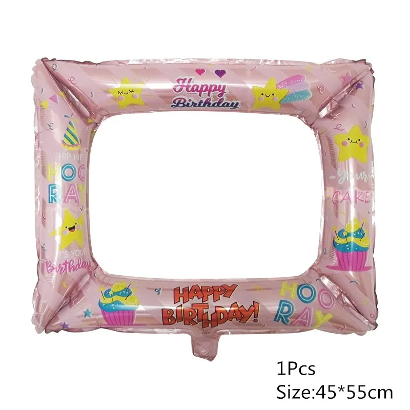 1Pcs Chicinlife 1 день рождения воздушный шар с днем рождения баннер Baby Shower мальчик девочка первый день рождения украшения Детские сувениры Поставки - Цвет: 1Pcs