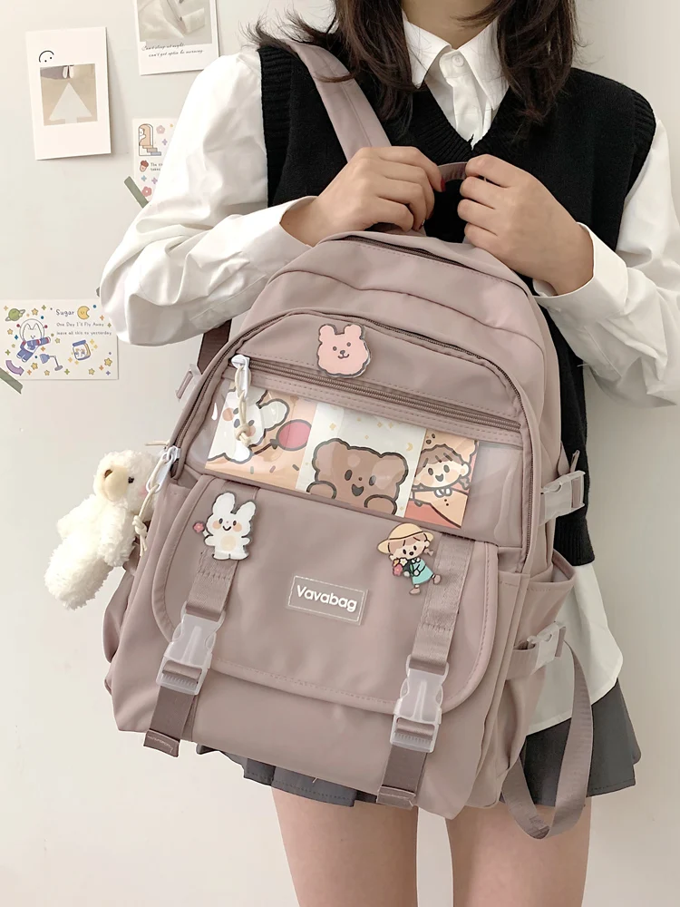 FiGui Polyester Korean style school bag small backpack