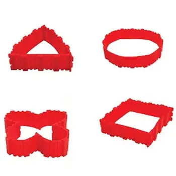 

4Pcs Silicone Cake Mold Transformable Nonstick DIY Fondant Baking Kitchen Tool
