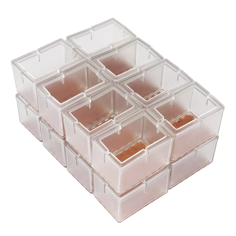 

Chair Leg Floor Protectors Rectangular Fit Length 39mm-48mm & Width 24mm-31mm Large Chair Leg Caps Silicone Table Chair Feet Pro