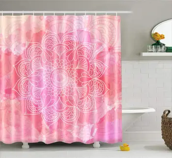 

Selling Mandala Shower Curtain Flower Printed Geometric Bohemian Bathroom Curtains Shower Wall Hanging Geometric Shower Curtains