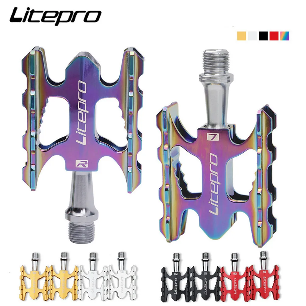 

Litepro Folding Bike K3 Pedal Sealed Bearing Aluminum Alloy Non-slip MTB Road BMX Universal Bicycle Pedals For Brompton Fnhon