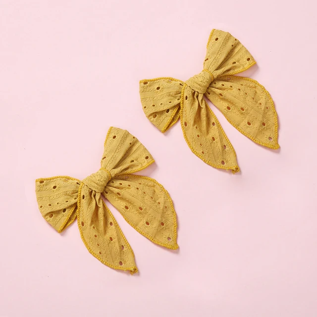 2Pcs Hair Pins For Baby Girls Hair Clips Bows Barrette Princess Clip Children Kinder Haar Accessoires Jacquard Hairpin Hairgrip 5