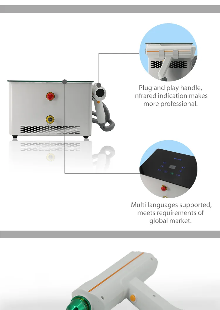 Top level beijing best sell sapphire and ruby q switched picosecond nd yag laser eyebrow tattoo eyeline removal