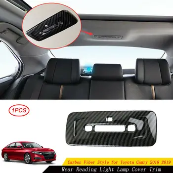 

ABS Carbon Fiber Rear Reading Light Lamp Cover Trim For Toyota Camry 2018 2019 Protection High Quality Accessories