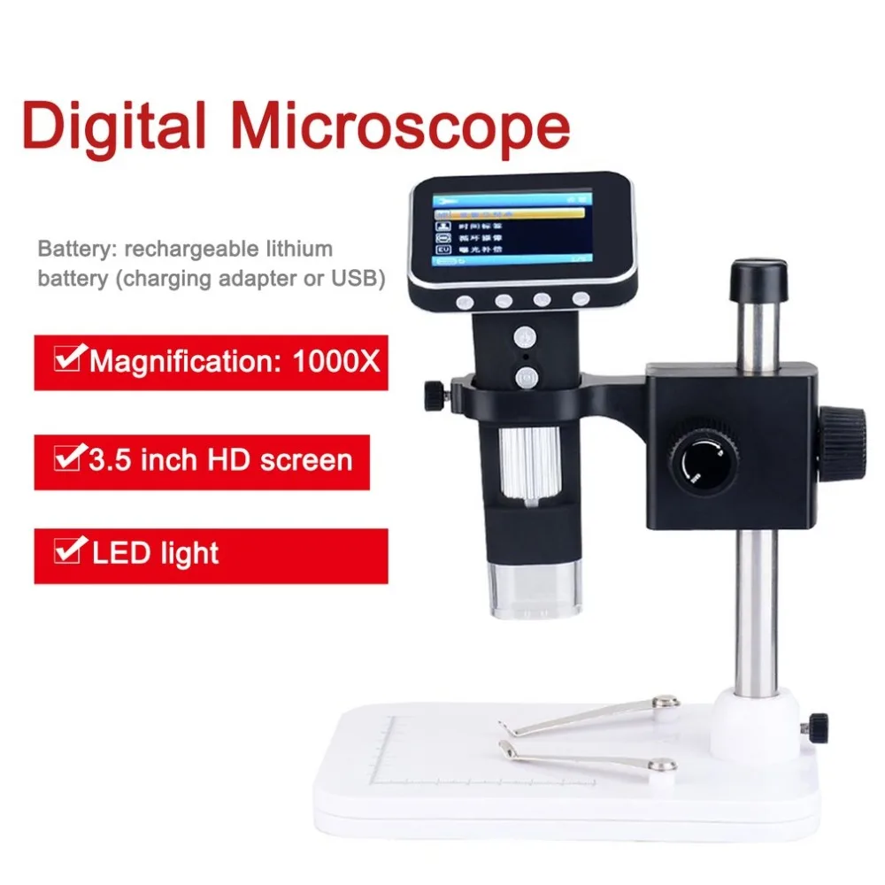 

1000X Smart Digital Microscope Wireless Microscope With Stand And 2.5 Inch LCD Screen For Factory School Scientific Research