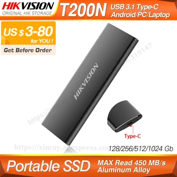 

HikStorage Original Portable SSD 128GB 512GB External SSD 1TB Disk Drive 256GB SSD USB3.1 Type-C Solid State Disk replace hdd