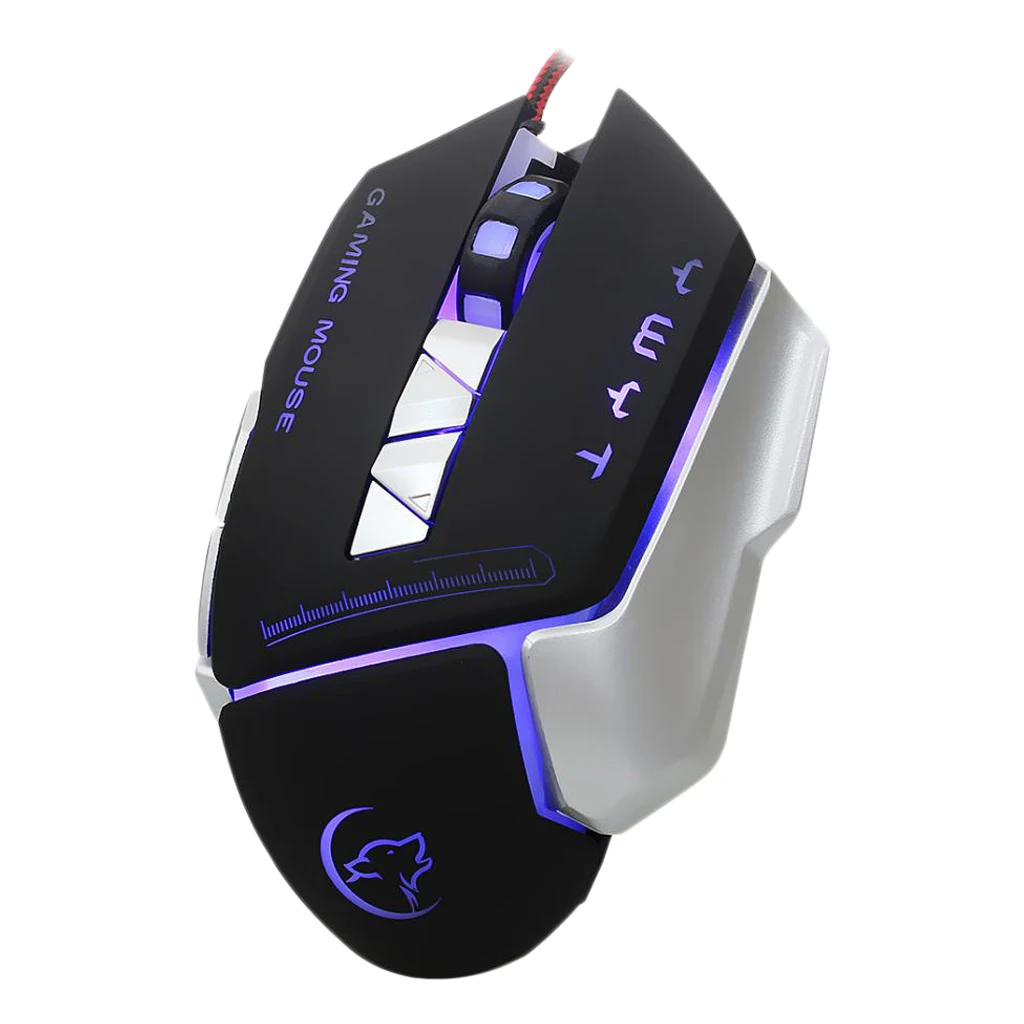 Проводная игровая мышь USB профессиональная Макросъемка регулируемая 4800