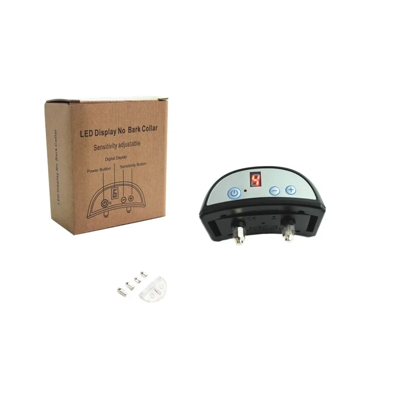 

With Vibration Electric Shock Pet Stop Dogs Maker LCD Automatic zhi fei qi Dog Stop Call Maker Anti-Dog Electric Shock Neck Ring
