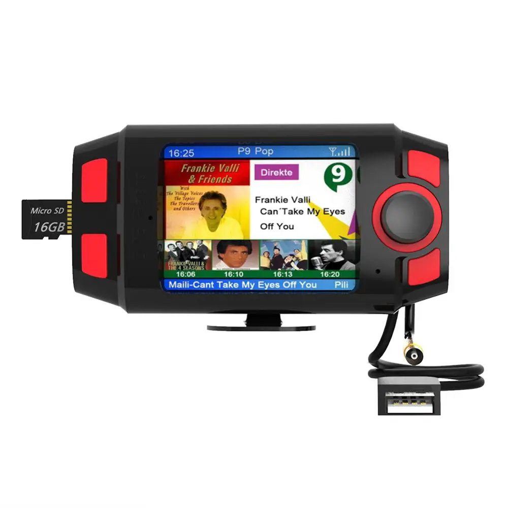 Автомобильный радиоадаптер DAB +/DAB FM передатчик с Bluetooth Hands free и воспроизведение