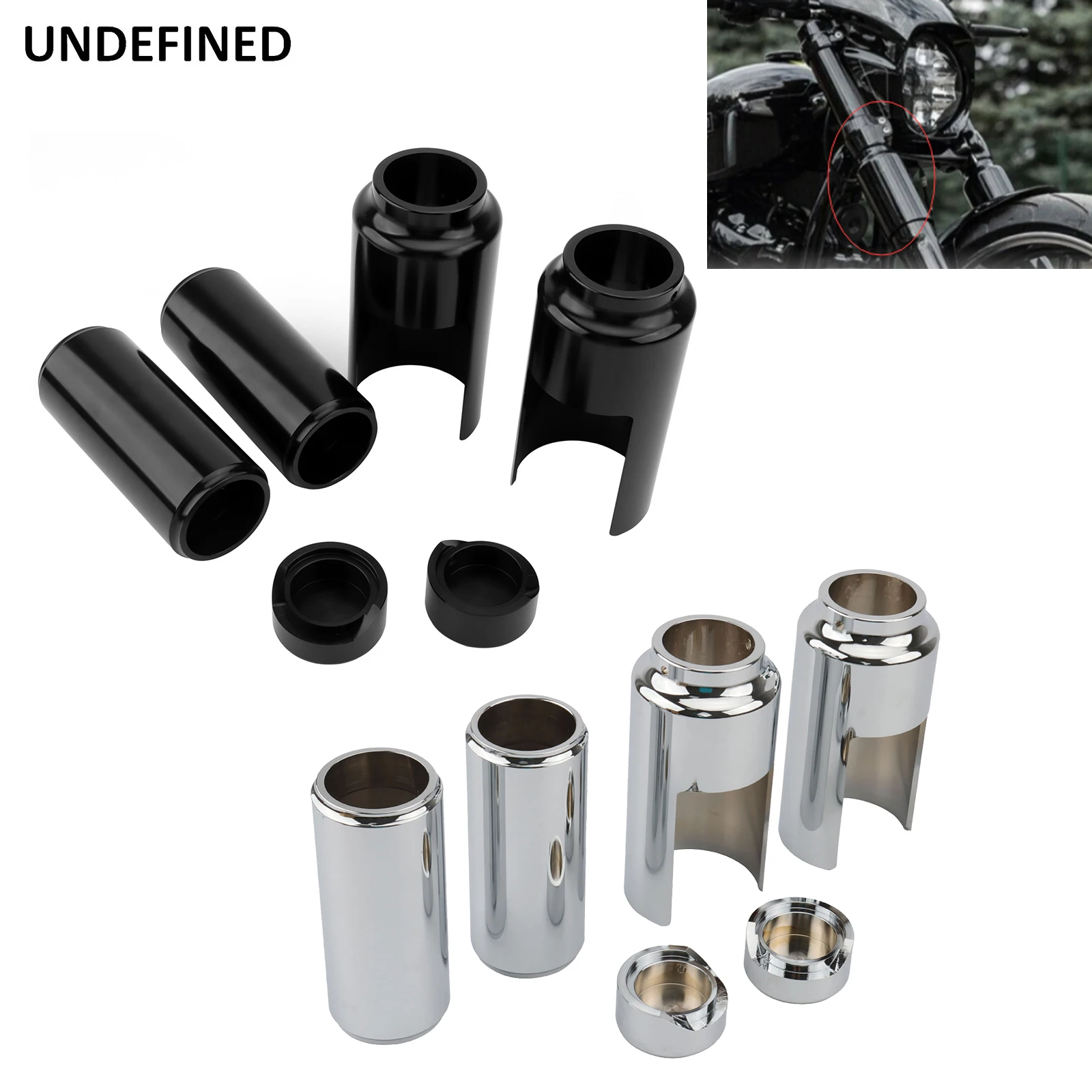 Motorcycle Front Fork Cover Kit For Harley Softail Fxbr Fxbrs Breakout
