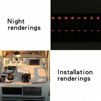

Breaker Circuit Breaker Plastic 120-260W LED Marine Boat Rocker Switch