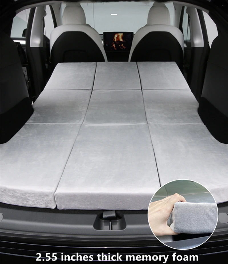 Tesla Model Y Car Interior Accessories Car Carrier Mattress Custom Camping  Folding Memory Mattress for two People Model Y