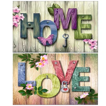 

5D Diamond Painting HOME Full Square/Round Flower Diamond Embroidery Landscape wall Decoration Diamond Art
