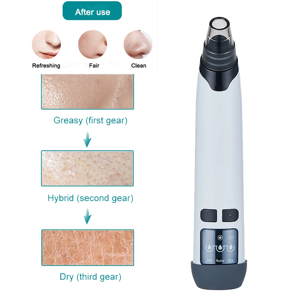 

2020 New Blackhead Remover Electric Nose Face Pore Deep Cleaning Vacuum Suction Facial Acen home Beauty Clean Skin care Tool