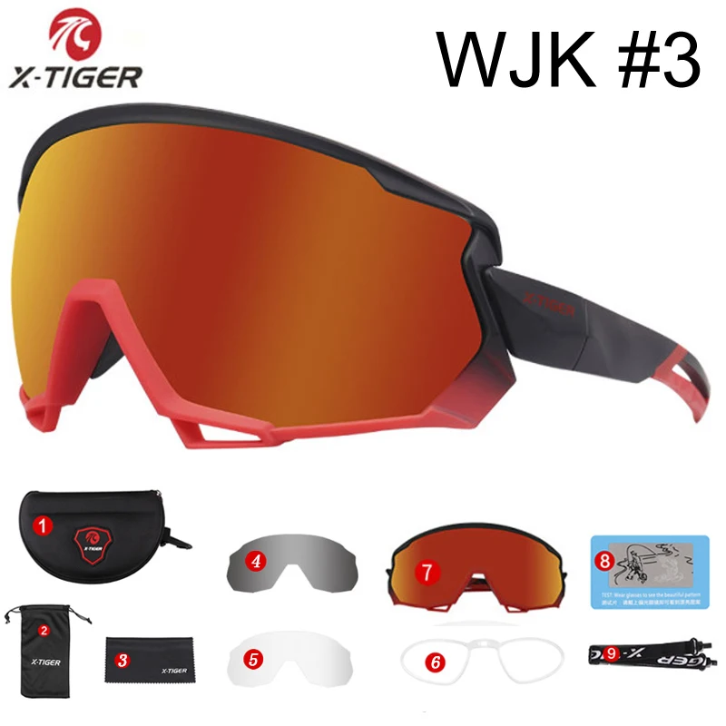 X-TIGER очки для велоспорта для мужчин и женщин, поляризованные очки для шоссейного велосипеда, очки для горного велосипеда, солнцезащитные очки для велоспорта - Цвет: Colors 03
