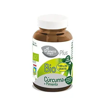 

Cúrcuma y Pimienta Bio El Granero Integral 100 + 20 Cápsulas 440mg