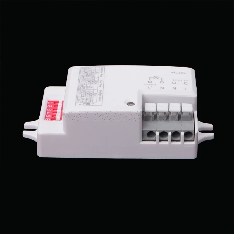 AC 220 V-240 V/50Hz микроволновый радар Датчик тела Детектор движения для Светодиодный свет