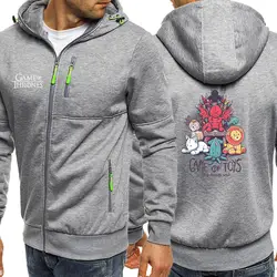 Осень 2019 горячая распродажа мужские повседневные куртки с капюшоном на молнии Спортивная одежда с длинным рукавом Игра престолов хип-хоп