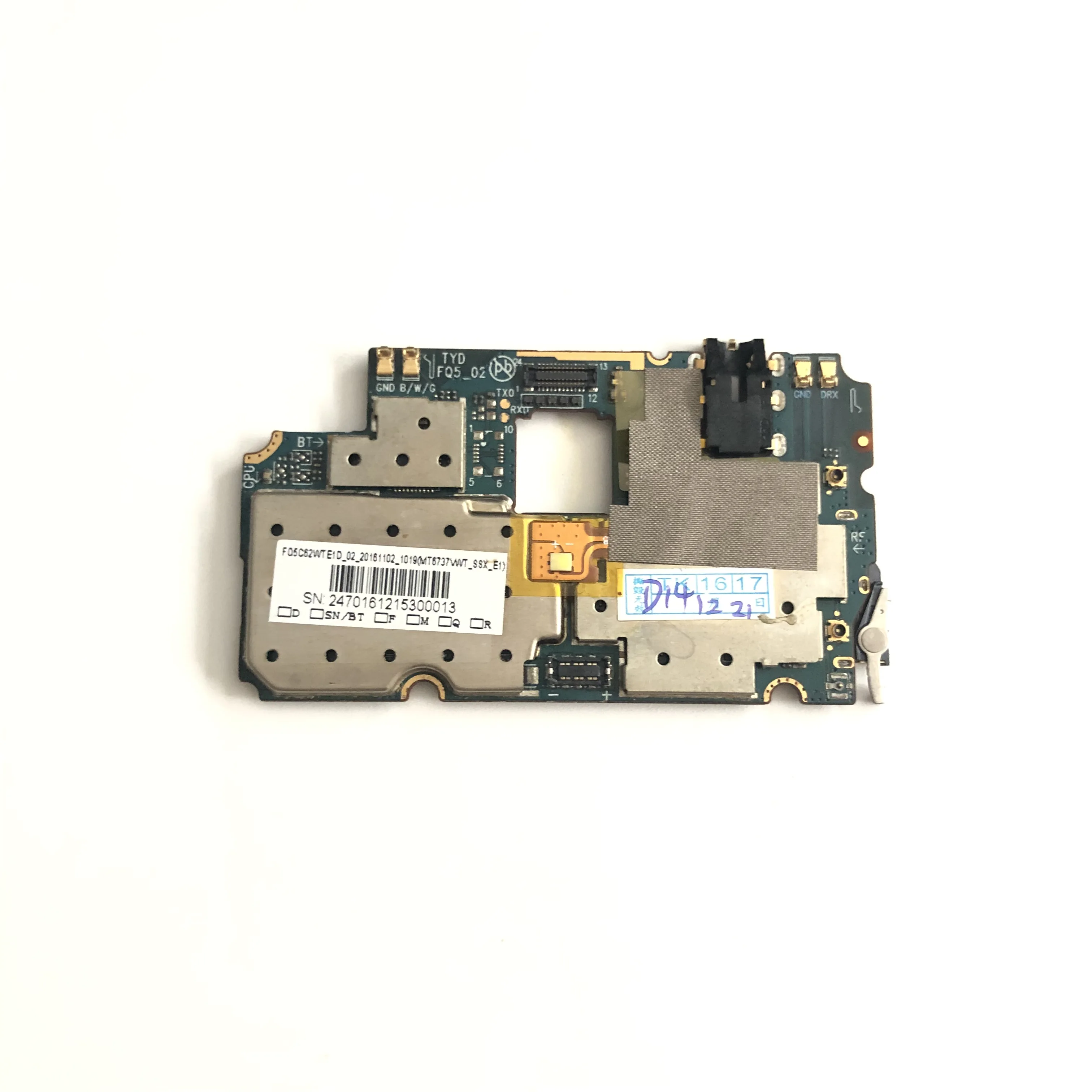 Б/у материнская плата 2G ram+ 16G rom материнская плата для Nomu S10 MTK6737T четырехъядерный 5," HD 1280x720 Смартфон+ номер отслеживания