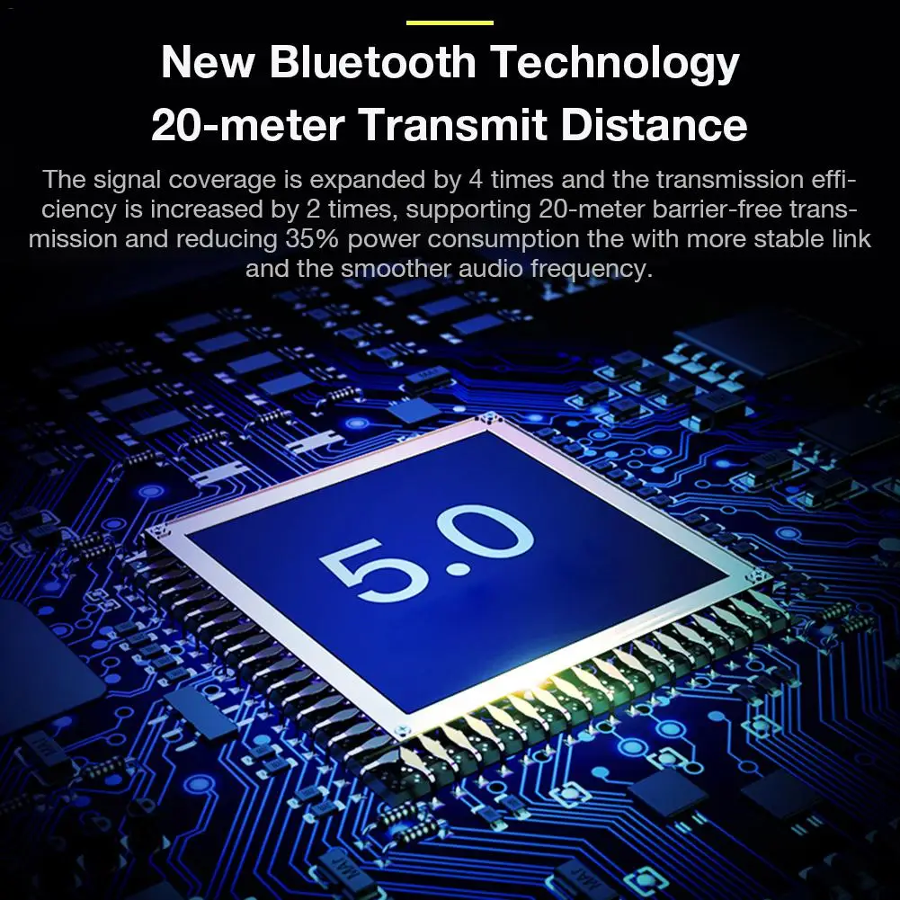Беспроводной Bluetooth наушники 5,0 Двойной наушники плотно прилегающие к уху, Водонепроницаемый мини наушники с зарядный чехол
