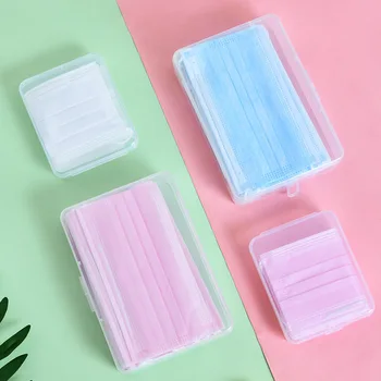

Dust Respirator Storage Box Students Put Face Mask Box Useful Product Carry Portable Respirator Staging Clip Children