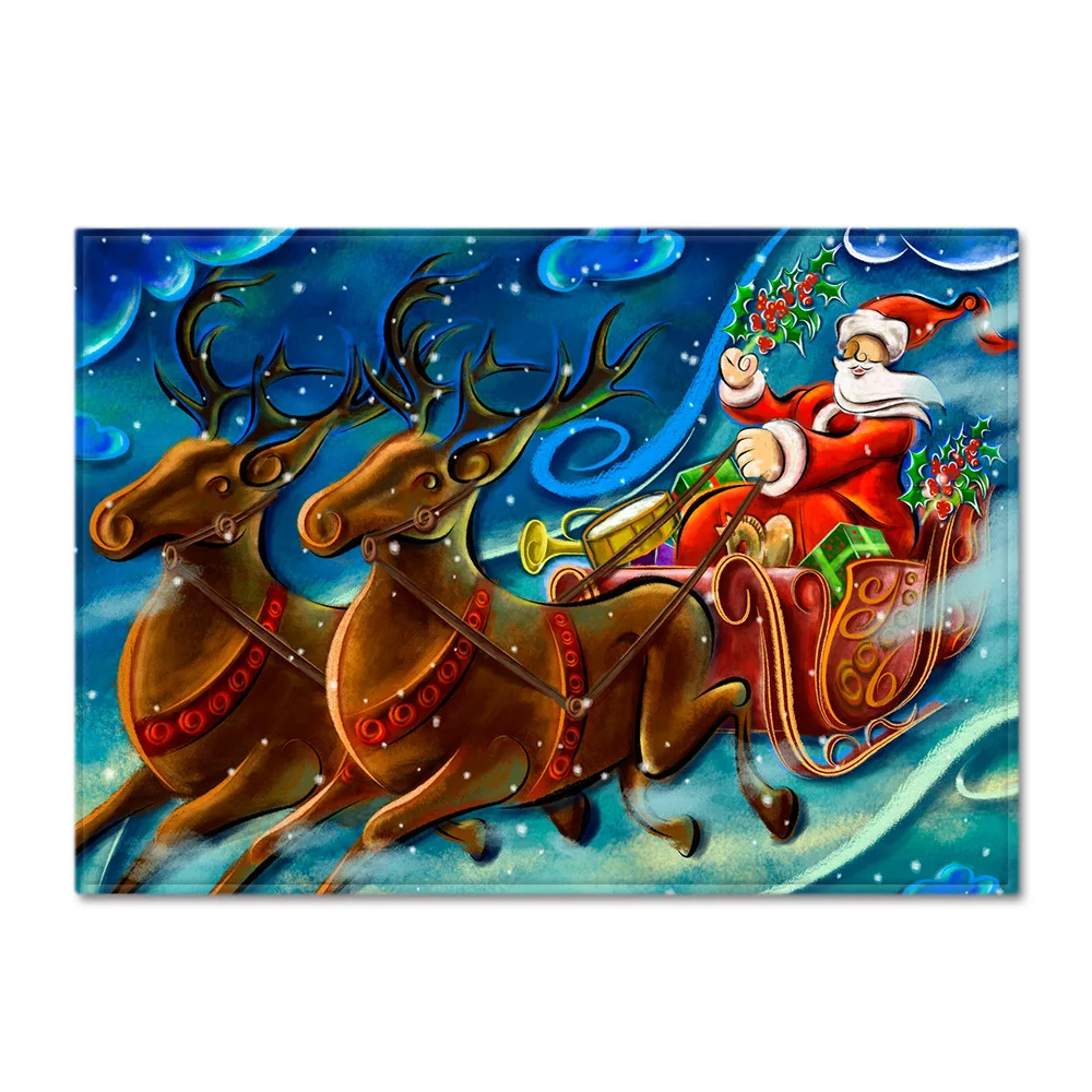 Декоративные ковры с рождественской елкой для гостиной, дома, большой ковер для детской комнаты, 3D ковер с принтом Санта Клауса, Детская игровая палатка, коврики