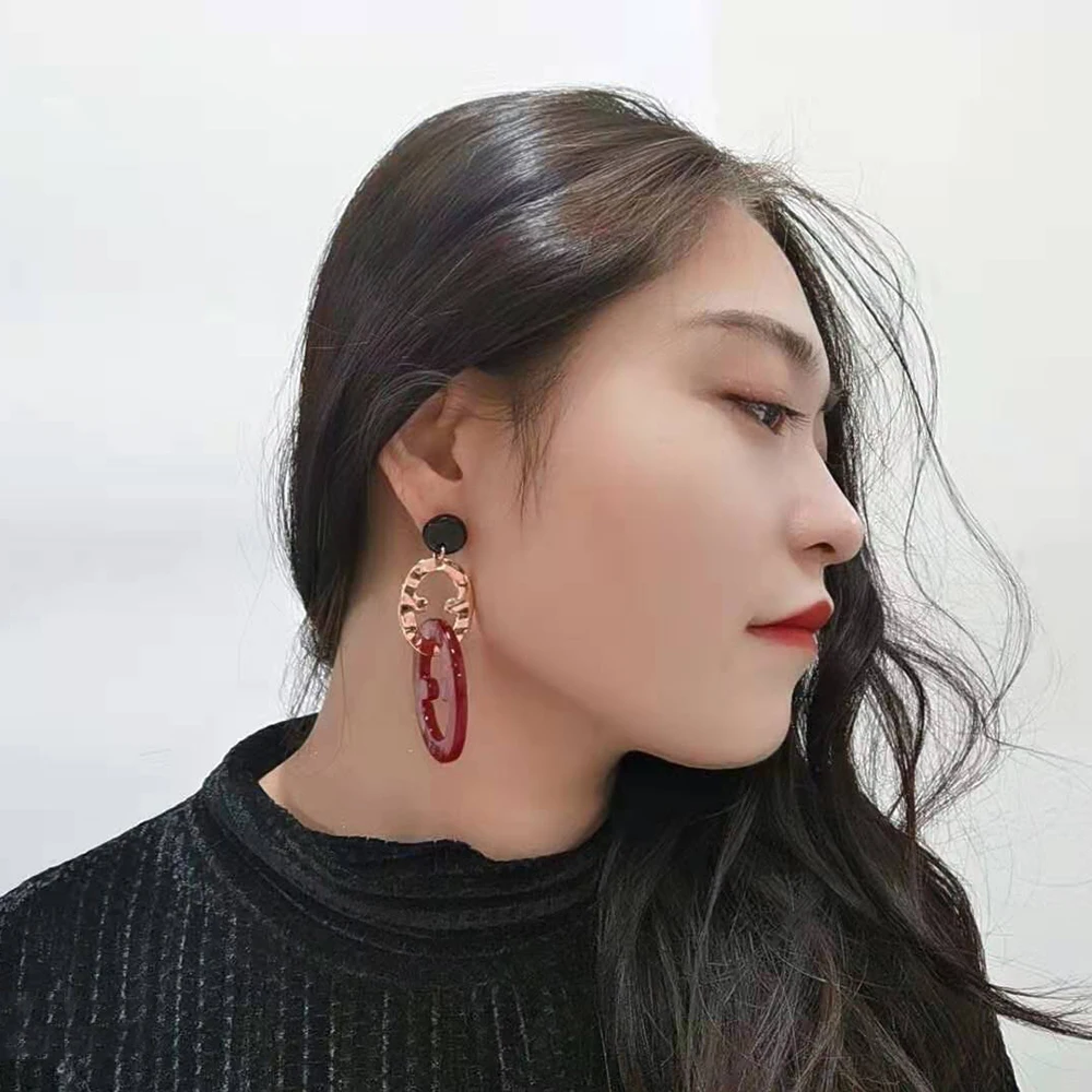 Long Acrylic Earrings Jewelry Brincos For Women Earring Pendientes Earings Brinco Earing Boucles D'oreilles Pour Les Femmmes |