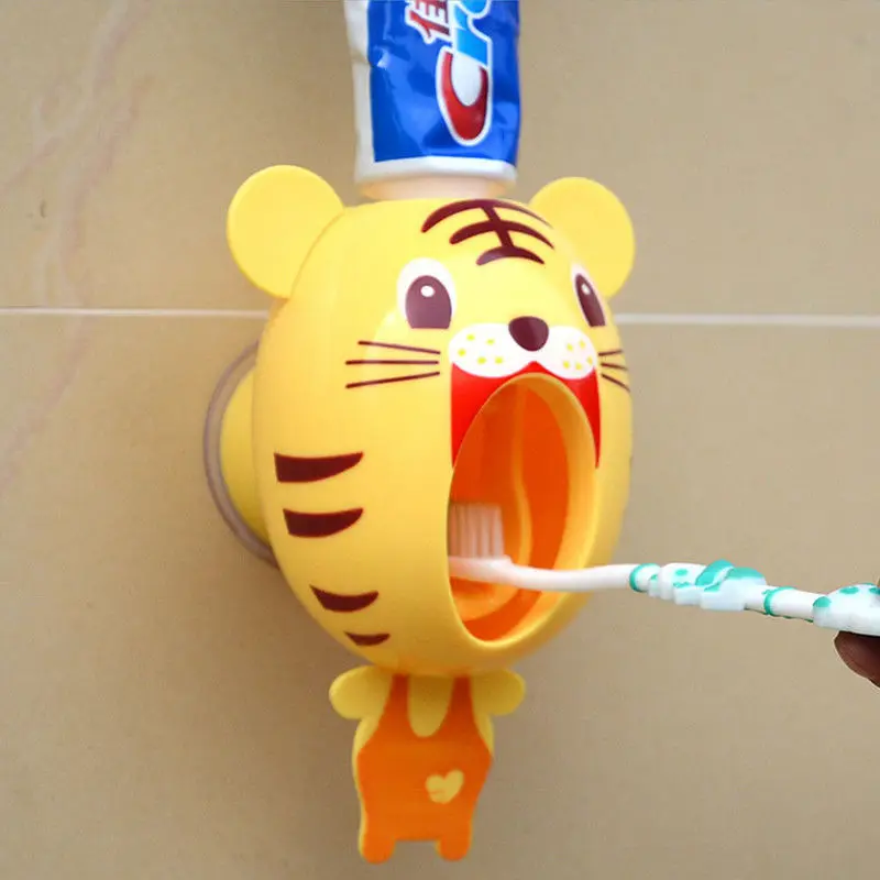 Creative New Touch Automatic Auto Squeezer Toothpaste Dispenser Hands Free Squeeze out Wall Mount Cute Gift Home Decor Tools