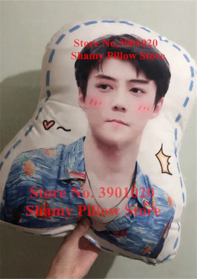 Новые exo boyfriend подушки CHANYEOL SEHUN обнимающие подушки на заказ - Цвет: pillow