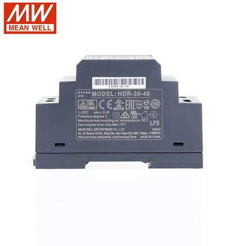 

MEAN WELL HDR-30-48 36W 48V Switching Power Supply 110V/220V AC to 48V DC 0.75A DIN Rail Ultra Slim Step Shape Isolated LPS CE