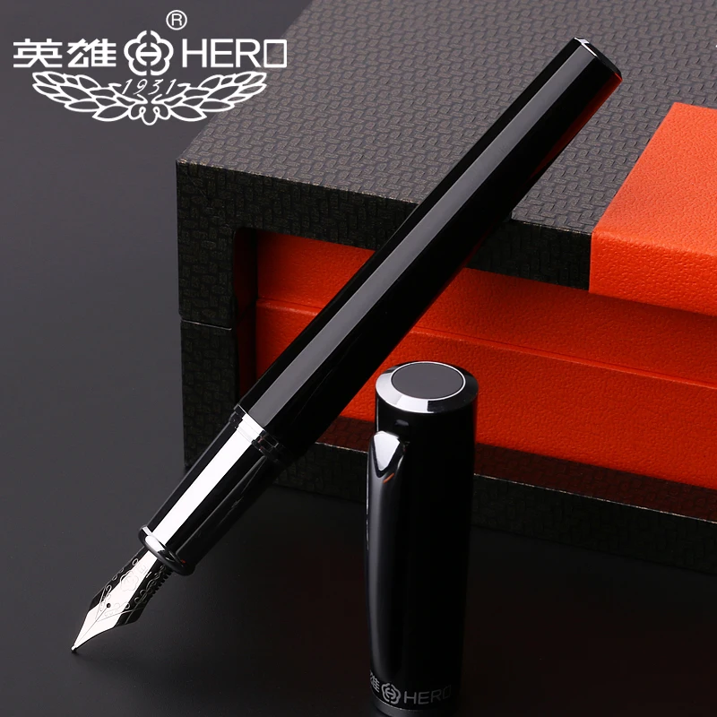Перьевая ручка Hero 1032 тонкая чернила для бизнеса офиса мужской подарок