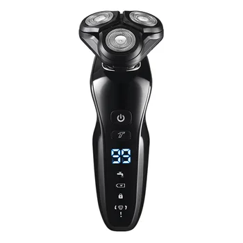 

3D Men Electric Shaver Razor IPX7 Waterproof Wet & Dry Dual Use LCD Smart Control Shaving Beard Machine