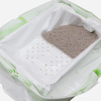 

7Pc Reusable Cat Feces Filter Hands Free Pet Cat Excrement Liners Elastic Cat Sand Bag Filter Pet Hygienic Cat Litter Filter Bag