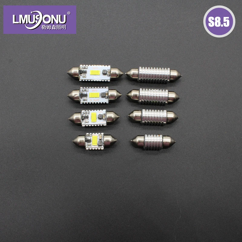 2Pcs Lmusonu 12-24V High Power V1 S8.5 31/36/39/41MM Festoon Led Reading Light License Plate Lamp 72W 1000LM | Автомобили и
