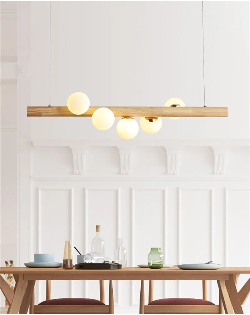 Подвесной светильник в скандинавском стиле, для ресторана, столовой, кухни, подвесной светильник, для гостиной, стеклянный шар, подвесной светильник, современный декор, светильники