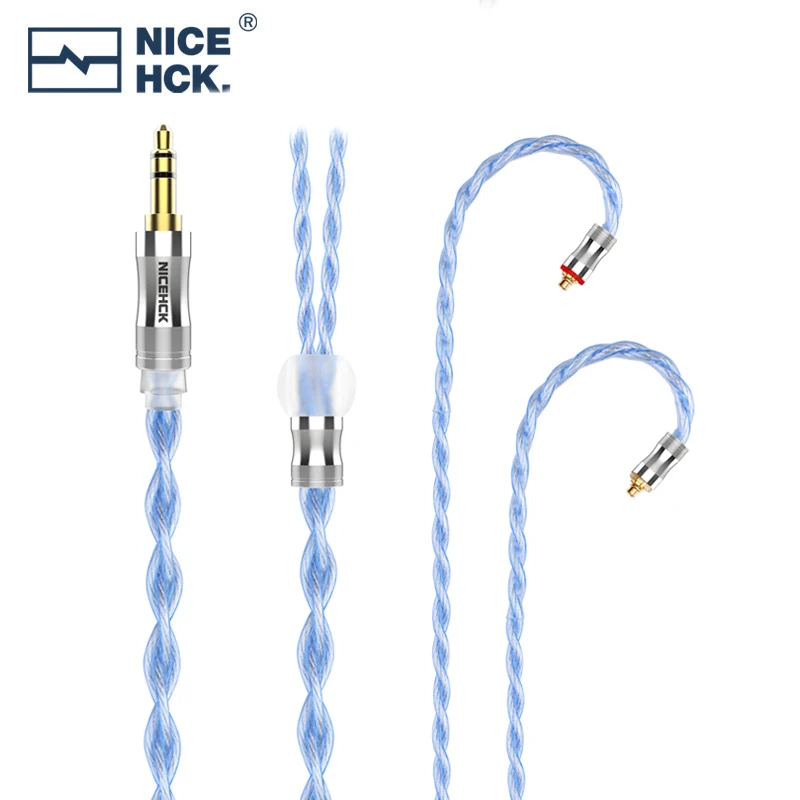 NICEHCK ケ－ブルセット Nicehck bluerseイヤホンケーブルtaiwan7nシルバーメッキocc交換