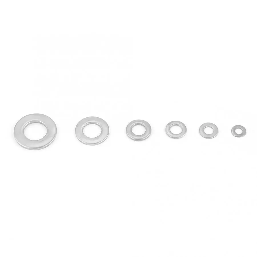 105Pcs Stainless Washer Set Stainless Steel Large Size Flat Round Spring Washer Lock Tool Kit Set Crclips Assortment