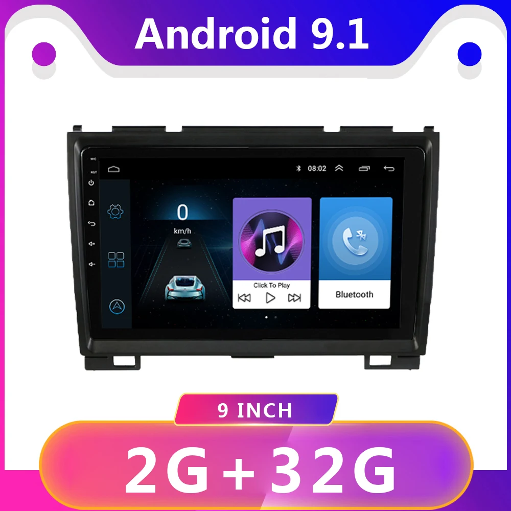 9 inch 2 Din Android 9.1 car dvd Multimedia player Autoradio for Great Wall Haval Hover H5 H3 Greatwall 2010-2012 navigation GPS |