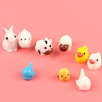 

Happy Monkey Kawaii Animal Slime Additives Charms Supplies Cute Resin Cow Duck DIY Decor For Fluffy Clear Crunchy Slime Clay