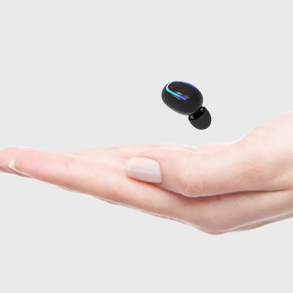 Мини Размер Спорт Бег беспроводные Bluetooth черные наушники HIFI стерео бас наушники-вкладыши для смартфонов