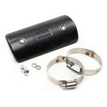 

Motorcycle Exhaust Middle Pipe Protective Cover Exhaust Heat Shield Muffler Shield Heat Shield Carbon Fiber Anti Scalding Shell