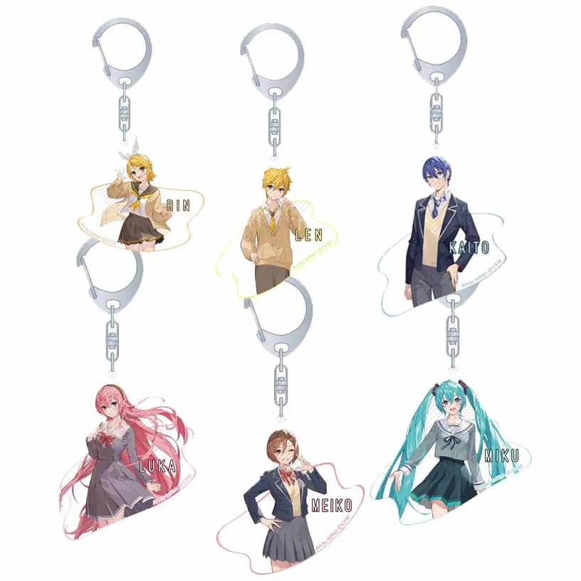 Брелок Kaito Kagamine Rin Len Hatsune Miku Vocaloid Acrylic подвеска наружные украшения коллекция аниме