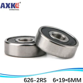 

Sealing Cover Deep Groove Ball Bearing Free Shipping Double Rubber 500pcs 626-2RS 6*19*6 Mm Inch Bearing AXK Steel Ra 0.8 * Rich
