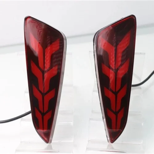 Red LED Rear Bumper Reflector Tail Lights Brake Lamp Fit 2016 17-2021...