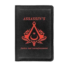 

Assassin Justice and Lawenforcement Passport Cover Men Women Leather Slim ID Card Travel Holder Wallet Document Organizer Case
