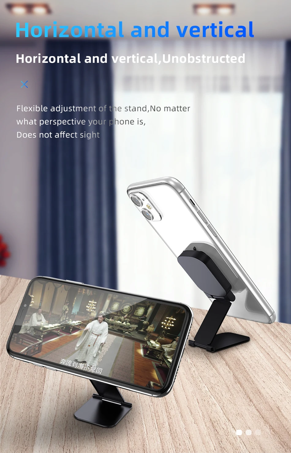 !ACCEZZ Car Magnetic Holder Phone Stand For iPhone 11 X Samsung Center Console Folding Adjustable Magnet Support Desktop Bracket (8)