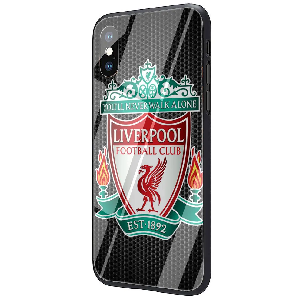 Чехол для телефона из закаленного стекла Liverpool Club для iphone 5 5S 6 6S Plus 7 8 Plus X XS XR 11 Pro Max - Цвет: G7