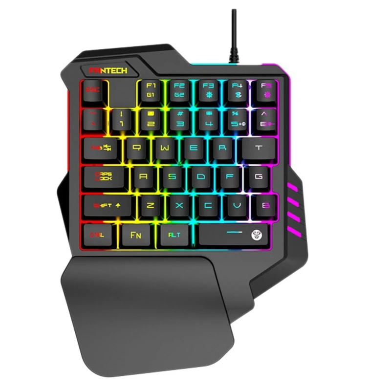 Клавиатура для одной руки FANTECH K512 игровая клавиатура левой 35 клавиш эргономичная