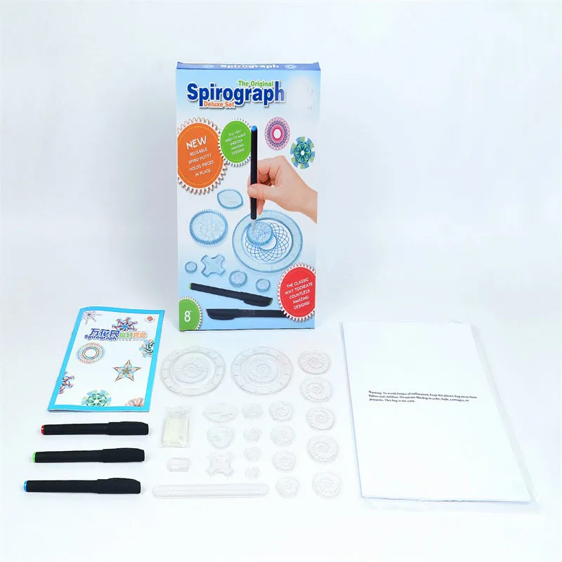 

Spirograph Flexible Spirograph Kaleidoscope DIY Children Creative Gear Fine Art Painted Spirograph Toy